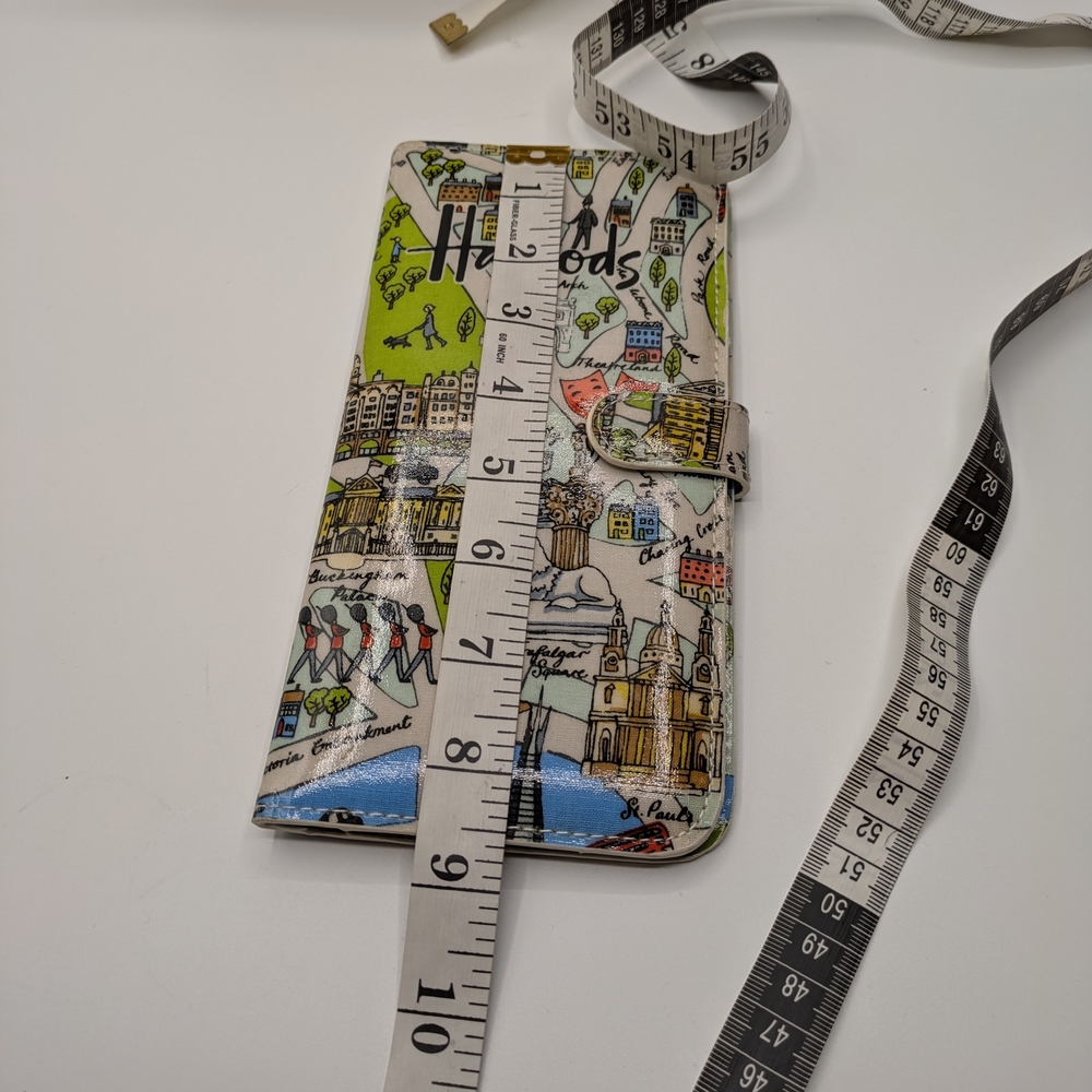 Harrods Illustrated Travel Passport Wallet - Picture 6 of 8